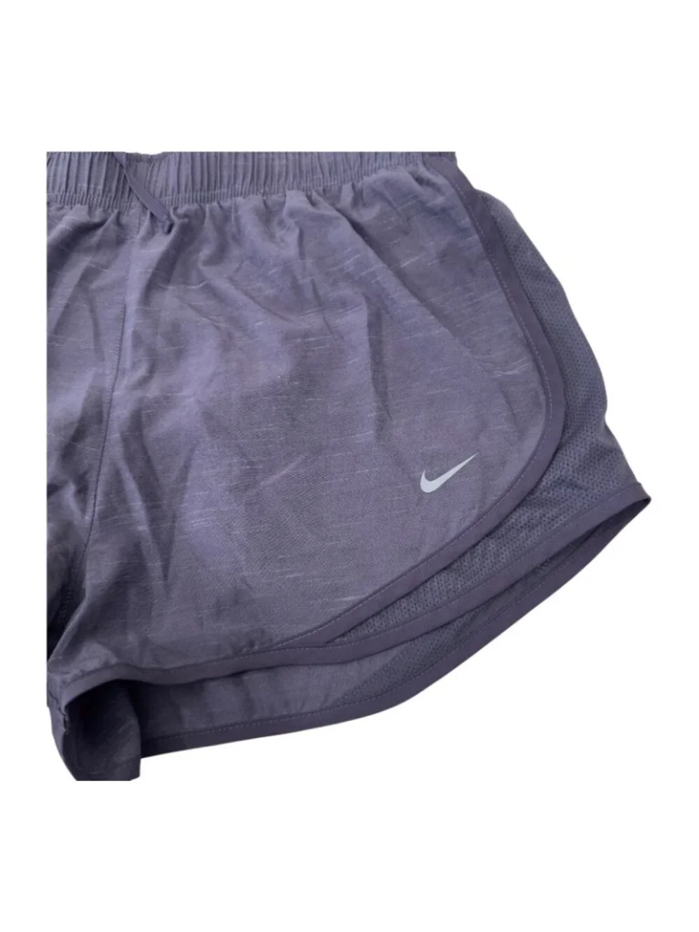 Nike Dri-Fit Womens Running Shorts Size L -Purple Lightweight Activewear